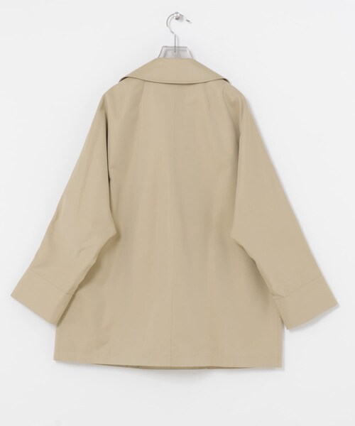 URBAN RESEARCH（アーバンリサーチ）の「TICCA　MINI テントトレンチコート（ステンカラーコート・レディース・BEIGE/KHAKI・1）」の5枚目の写真