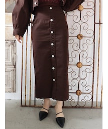 MURUA | バックスリットタイトスカート【セットアップ着用可能】(スカート)