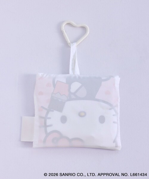 ROPE' PICNIC(ロペピクニック)の「【ROPE' PICNIC×ハローキティ】折りたたみエコバッグ(エコバッグ/サブバッグ・レディース・ホワイト/ローズピンク・F)」の20枚目の写真