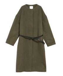 ELENDEEK | CREW NECK COCOON CT(ノーカラーコート)