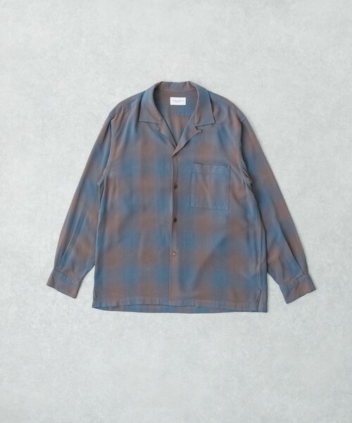 URBAN RESEARCH（アーバンリサーチ）の「new basic　BISHU RAYON CHECK SHIRTS（シャツ/ブラウス・メンズ・PINK/NAVY・M/L/XL）」の3枚目の写真