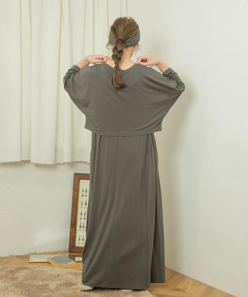 ITEMS URBANRESEARCH（アイテムズ アーバンリサーチ）の「ワンマイルトップス+ワンピ4点SET（その他アンダーウェア/インナー・レディース・PINK BEIGE/LIGHTKHAKI/DARK GRAY・one）」の7枚目の写真