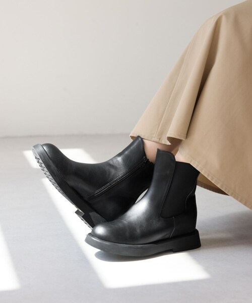 ROPE' PICNIC（ロペピクニック）の「ジップアップサイドゴアショートブーツ（ブーツ・レディース・ブラック/ダークブラウン系・L/M/S）」の20枚目の写真