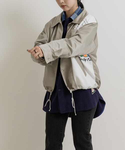 THE GOODLAND MARKET（ザグッドランドマーケット）の「SREU　Coach jacket（ブルゾン・レディース・GRAY1/BLACK1・M）」の3枚目の写真