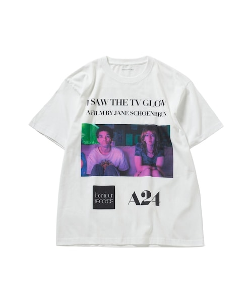 bonjour records(ボンジュールレコーズ)の「A24 for bonjour records 『I Saw The TV Glow』Exclusive T-shirt(Tシャツ/カットソー・レディース・ブラック/ホワイト/ホワイト系・L/M/XL)」の19枚目の写真