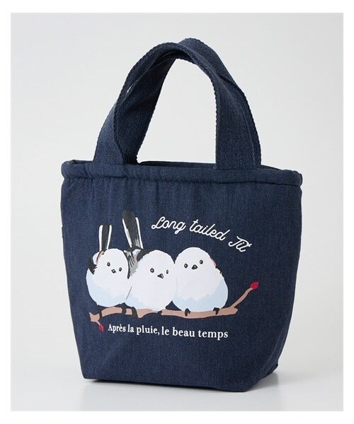 nissen（ニッセン）の「外側ポケット付アニマル柄保冷ミニトートバッグ（トートバッグ・メンズ・ライトベージュ(ミヌエット)/ネイビー(ペルシャ)/グレー(ハチワレ)/カーキ(しばいぬ)/ベージュ(シュナウザー)/アイボリー(といぷー)/ベージュ(ぱんだ)/ネイビー(しまえなが)・Y）」の8枚目の写真