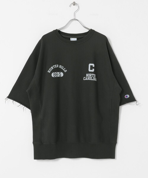 URBAN RESEARCH Sonny Label（アーバンリサーチサニーレーベル）の「『別注』Champion×Sonny Label　リバースウィーブロゴスウェットTシャツ（スウェット・レディース・オフブラック/オフグレー/ライトブルー/オートミール・M/L）」の13枚目の写真