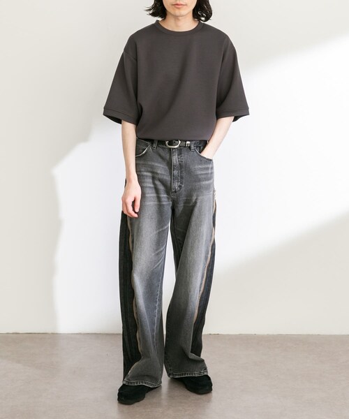 URBAN RESEARCH Sonny Label（アーバンリサーチサニーレーベル）の「Wrangler　WREMAKE SIDE ZIP FLARE（デニムパンツ・メンズ・BK REMAKE/BL REMAKE・S/M）」の9枚目の写真