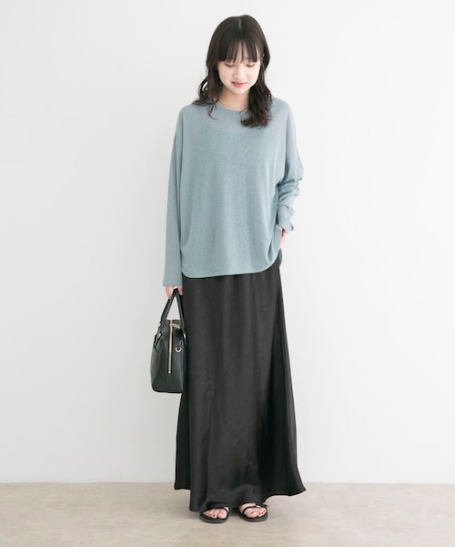 ITEMS URBANRESEARCH(アイテムズ アーバンリサーチ)の「ストレッチサテンスカート(スカート・レディース・WHT/BLK/BRN・Free)」の14枚目の写真