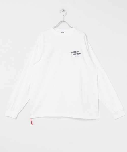 THE GOODLAND MARKET（ザグッドランドマーケット）の「Western Hydrodynamic Research　WORKER LS TEE（Tシャツ/カットソー・メンズ・WhiteNavy/NavyWhite・L/XL）」の3枚目の写真