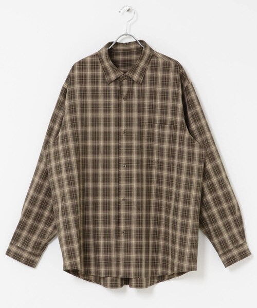 URBAN RESEARCH DOORS（アーバンリサーチドアーズ）の「オンブレチェックレギュラーカラーシャツ（シャツ/ブラウス・メンズ・BRN CHECK/BLK CHECK・M/L）」の20枚目の写真