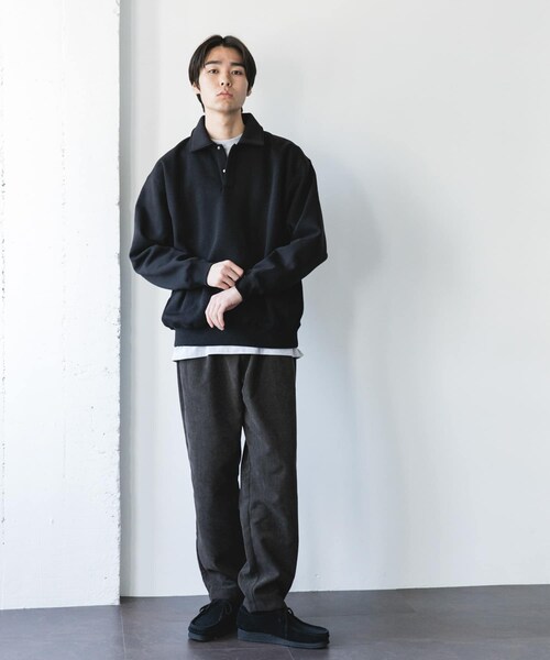 URBAN RESEARCH DOORS(アーバンリサーチドアーズ)の「裏起毛スウェットポロシャツ(スウェット・メンズ・GRAY/NAVY/BLACK・M/L)」の10枚目の写真