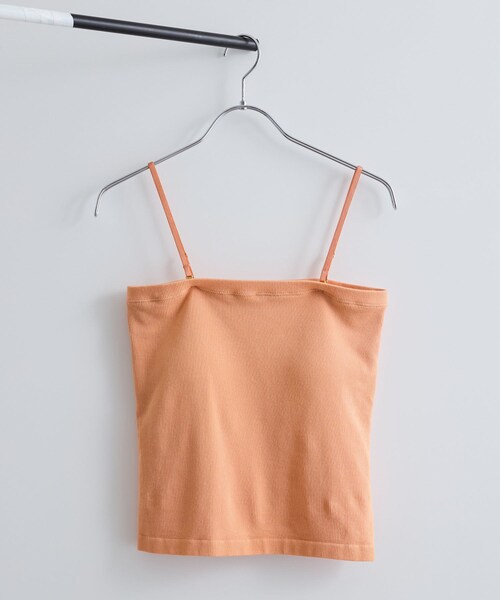 VIS(ビス)の「チューブトップキャミソール(キャミソール・レディース・ブラック/オフホワイト/ベージュ/オレンジ・F)」の12枚目の写真