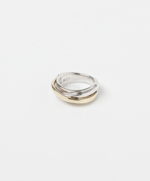 URBAN RESEARCH(アーバンリサーチ)の「Orb Ring Slim Duo (M)(リング・メンズ・SIL/GOLD・58/60)」の2枚目の写真