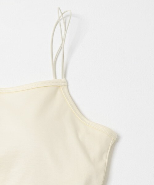 KBF（ケイビーエフ）の「スパゲティダブルストラップキャミソール（キャミソール・レディース・IVORY/CHARCOAL/BLACK・one）」の8枚目の写真