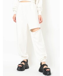 EVRIS | カットオフスウェットパンツ【セットアップ着用可能】(スウェットパンツ)