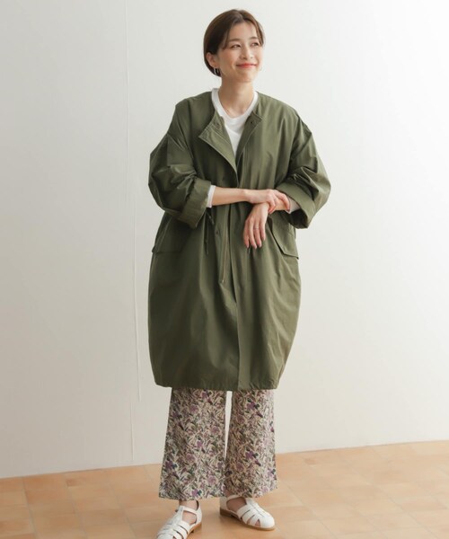 URBAN RESEARCH DOORS（アーバンリサーチドアーズ）の「3WAYノーカラーモッズコート（モッズコート・レディース・KHK×BEG/NAVY×NAVY・M）」の12枚目の写真