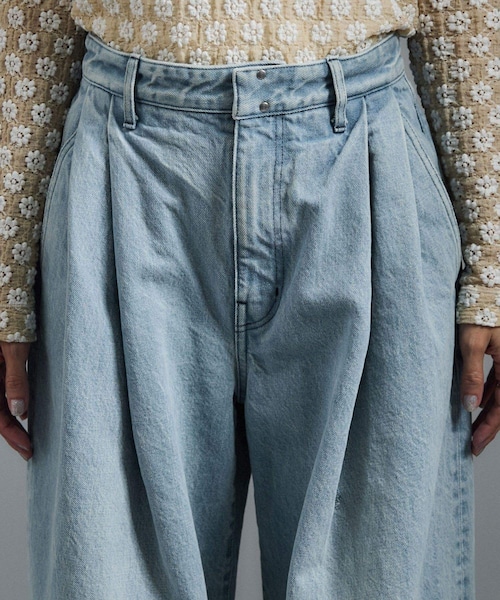 ADAM ET ROPE'(アダムエロペ)の「【J'aDoRe・店舗限定】【TANAKA(タナカ)】HAKAMA JEAN TROUSERS(デニムパンツ・レディース・ブルー系・25/26/27)」の19枚目の写真