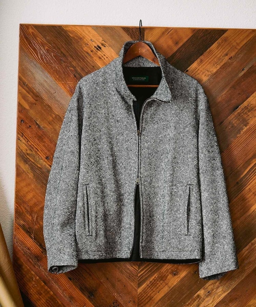 ADAM ET ROPE'(アダムエロペ)の「TWEED HOMESPAN RACING BLOUSON(ブルゾン・メンズ・ブラック・L/M/S)」の9枚目の写真