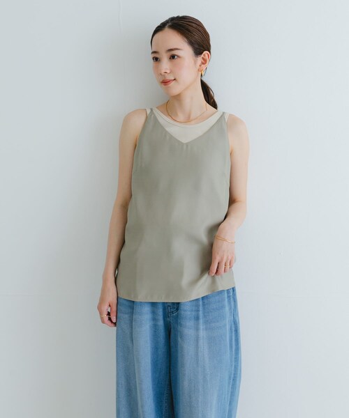 URBAN RESEARCH(アーバンリサーチ)の「『接触冷感』キュプラキャミトップ(キャミソール・レディース・BLACK/GREGE・36/38)」の22枚目の写真