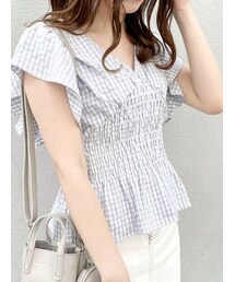 dazzlin | ギャザーシャーリングフリルブラウス(シャツ/ブラウス)