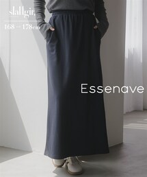 slattgir | 高身長　ストレートスウェットスカート（セットアップ対応）（トールサイズ）Essenave(スカート)
