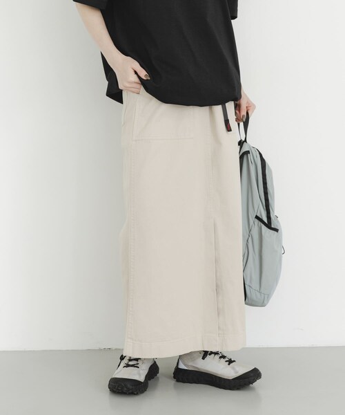 EKAL（エカル）の「GRAMICCI　LONG BAKER SKIRT（スカート・レディース・SAND PG/BLACK・S/M）」の16枚目の写真