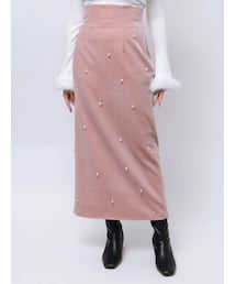 MERCURYDUO | ドロップパールナロースカート(スカート)