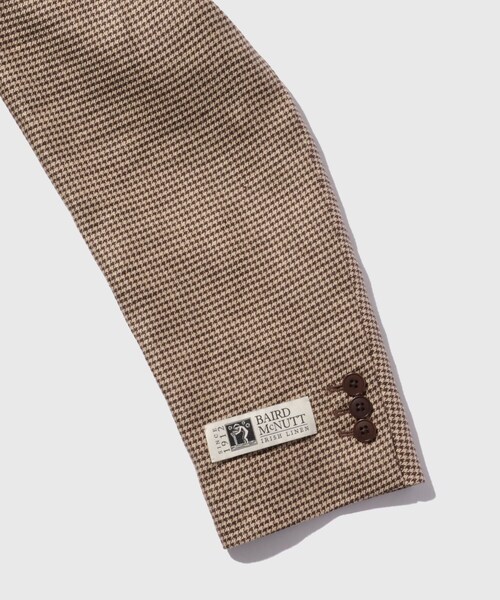 ADAM ET ROPE'（アダムエロペ）の「リネンブレザー（テーラードジャケット・メンズ・ブラック/ベージュ系・L/M）」の8枚目の写真