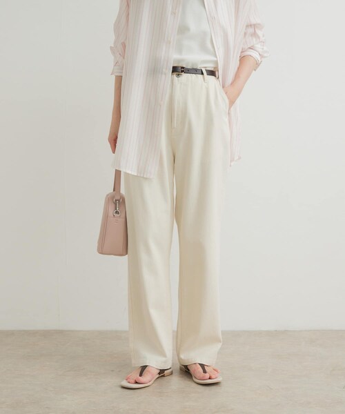 URBAN RESEARCH DOORS(アーバンリサーチドアーズ)の「デニムワイドパンツ(デニムパンツ・レディース・NATURAL/INDIGO・S/M/L)」の5枚目の写真