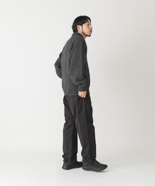 EKAL（エカル）の「シャギーニットポロプルオーバー（ニット/セーター・メンズ・グレー/ブラウン/フォーレンリーブス・M/L）」の20枚目の写真