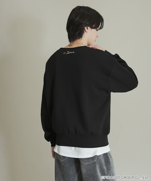 SENSE OF PLACE by URBAN RESEARCH(センスオブプレイスバイアーバンリサーチ)の「PICASSO スキッパースウェット(スウェット・メンズ・BLACK/GRAY/MINT・M/L)」の9枚目の写真