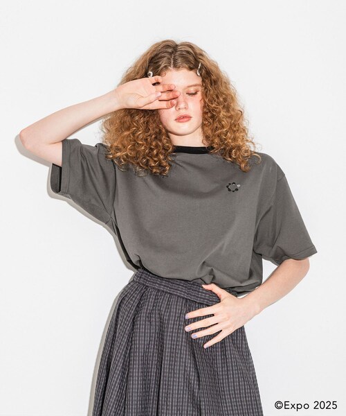Collaboration URBAN RESEARCH（コラボレーションアーバンリサーチ）の「EXPO2025 RINGER T-SHIRTS（Tシャツ/カットソー・メンズ・OFF WHITE/INK BLACK/GRY×BLK/CCL×BLU/OTM×BRD・S/M/L）」の20枚目の写真