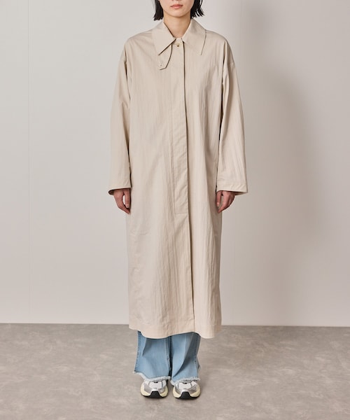 NERGY（ナージー）の「【撥水】ステンカラーロングコート（ステンカラーコート・レディース・ベージュ・F）」の12枚目の写真