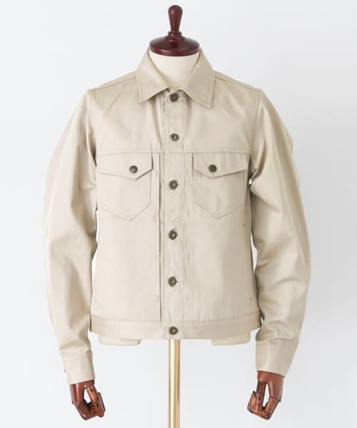 URBAN RESEARCH（アーバンリサーチ）の「FREEMANS SPORTING CLUB JP　OLD TWILL G JUM（テーラードジャケット・メンズ・OFF WHITE・2/3）」の3枚目の写真