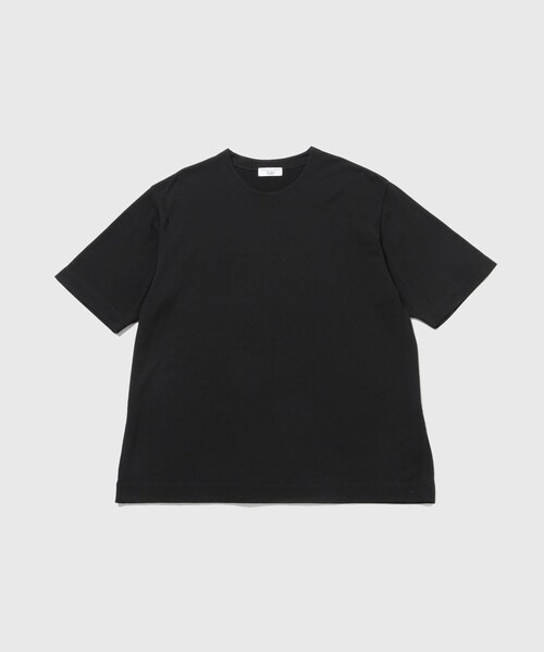 ADAM ET ROPE'(アダムエロペ)の「【NIKKE】ウール天竺 ハーフスリーブ ニットT(Tシャツ/カットソー・メンズ・ブラック/ネイビー・L/M)」の12枚目の写真