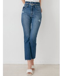 GYDA | H/Wベルトデザインストレートデニムパンツ(デニムパンツ)