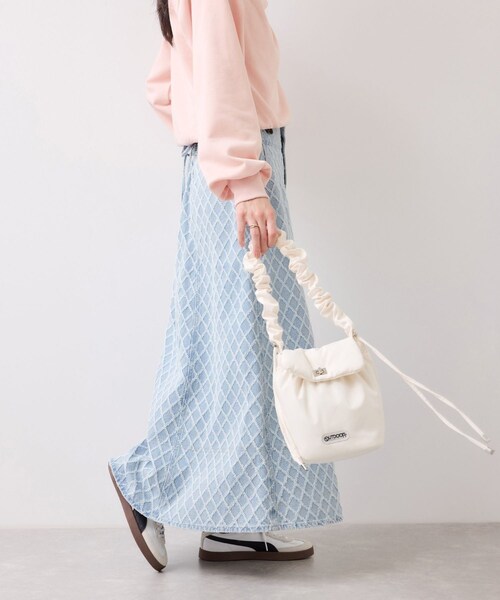 VIS（ビス）の「バックレースアップフレアデニムスカート/イージーケア（デニムスカート・レディース・ブルー/ブルー系・M/S）」の22枚目の写真