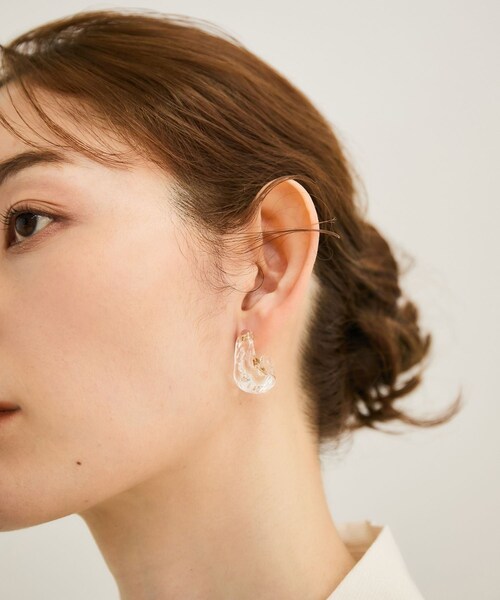 ROPE'(ロペ)の「【LUCE MACCHIA(ルーチェマッキア)】 別注 Glass Pierce Earrings(ピアス(両耳用)・レディース・ゴールド/その他・F)」の1枚目の写真