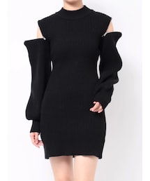 EMODA | オープンショルダーミニワンピース(ワンピース)