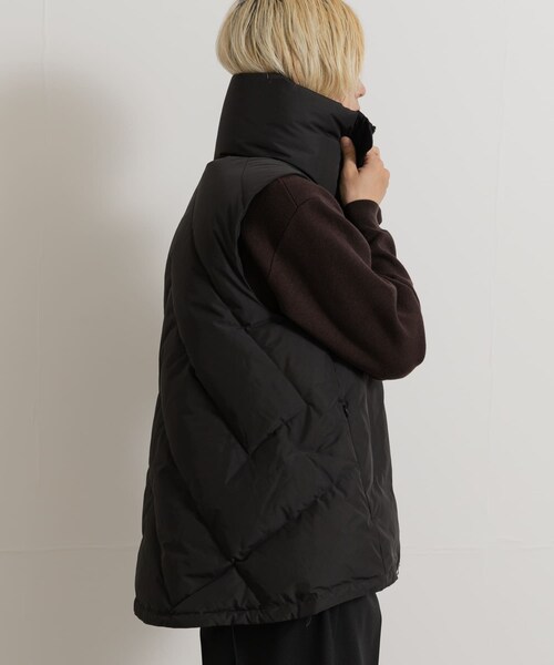 THE GOODLAND MARKET（ザグッドランドマーケット）の「KWD　STAND COLLAR DOWN VEST（その他アウター・レディース・Ivory/Black・one）」の14枚目の写真