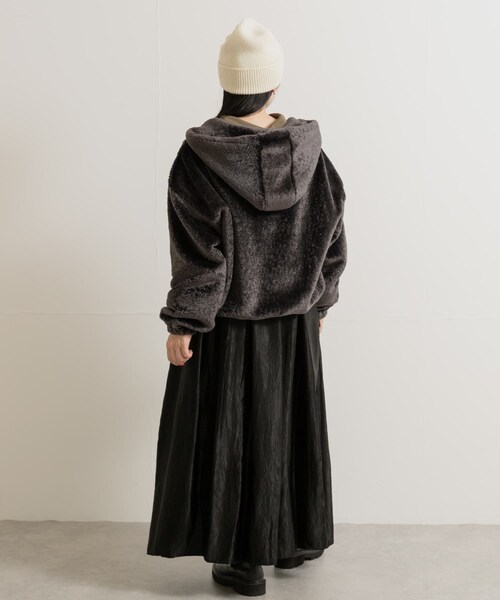 THE GOODLAND MARKET（ザグッドランドマーケット）の「『別注』MIDIUMISOLID×TGM　boa blouson（ブルゾン・レディース・white/gray・FREE）」の16枚目の写真