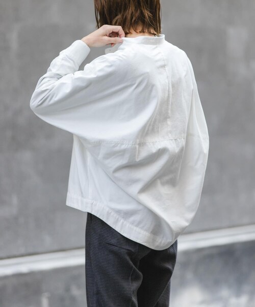 URBAN RESEARCH DOORS(アーバンリサーチドアーズ)の「FORK&SPOON ギボシコクーンロングスリーブシャツ(シャツ/ブラウス・レディース・OFF/BLACK CHK/BLUE ST・1)」の10枚目の写真