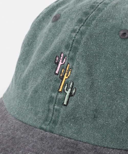 URBAN RESEARCH(アーバンリサーチ)の「SEVEN BY SEVEN BI-COLOR COTTON CAP -Cactus + Logo Embroidery-(キャップ・メンズ・010 Black/140 Green/70Burgundy/150 Orange・Free)」の9枚目の写真