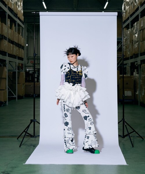 THE GOODLAND MARKET（ザグッドランドマーケット）の「old honey　50℃ pants（その他パンツ・レディース・white/gray・one）」の8枚目の写真