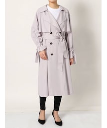 TRツィル袖リボントレンチコート