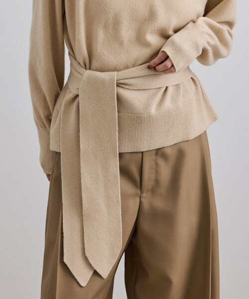 ADAM ET ROPE'（アダムエロペ）の「WOOL/CASH ウールカシミヤストール（ストール/ショール・レディース・ベージュ・F）」の8枚目の写真
