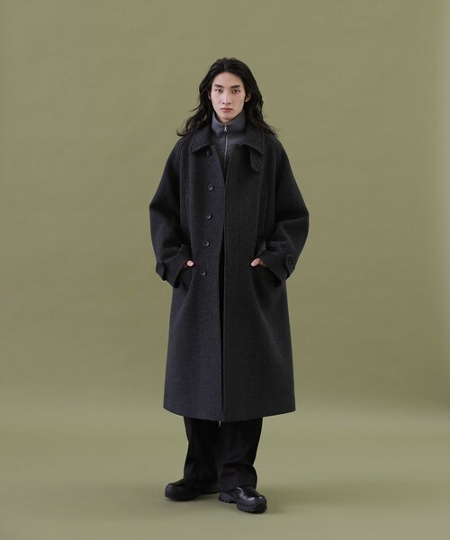 URBAN RESEARCH（アーバンリサーチ）の「ANOTHER OFFICE　Voyager Bold Balmacaan Coat（テーラードジャケット・メンズ・Black/Navy/H Charcoal・1/2/3）」の15枚目の写真