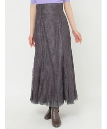 MERCURYDUO | 裾チュールレースマーメイドスカート(スカート)
