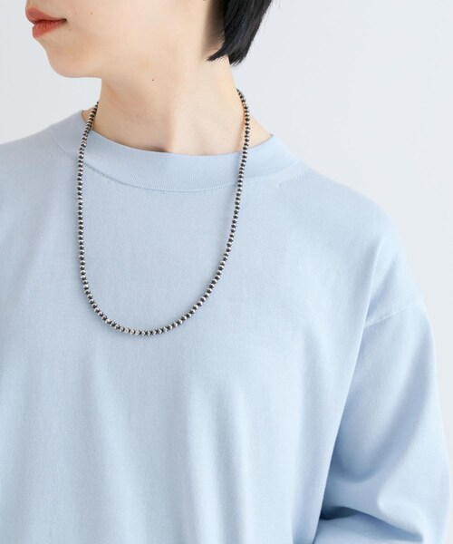 URBAN RESEARCH（アーバンリサーチ）の「ERICKA NICOLAS BEGAY　Plain Design Nacklace 4mm（ネックレス・レディース・Oxidized・-）」の2枚目の写真